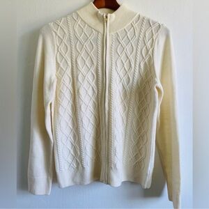 Talbots Cableknit Cardigan, wool